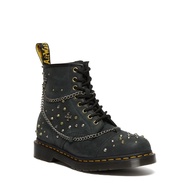 Dr. Martens 1460 Studded Chain Leather Lace-up Boots Women