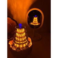 [Box Sound Handmade] Light Pagoda Music Box High Difficulty Production DIY Materials Tanabata Gift M