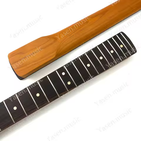 Left Hand ST Guitar Neck 9.5 Inch Radius 22 Frets Roasted Maple Satin Finish Electric Guiter Neck wi