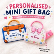 Children's Day Set - Mini Handbag Purse Briefcase Bag - with Highlighter - Student Colleague Thank Y