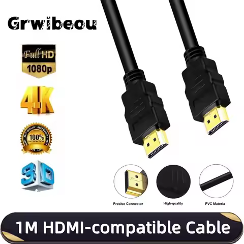 1M HDMI-compatible To HDMI-compatible Cable HDMI male to male cable 4K 3D Cable for HDTV Tablet TV M