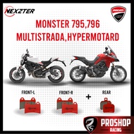 ผ้าเบรค Nexzter สำหรับ Ducati Monster 795796848 MultistradaHypermotardStreet Fighter