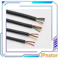 【Hot item】 JPnator 2Meters UL2464 22AWG Multi core Shielded Wire 2 3 4 6 Core Power Cable Double Lay
