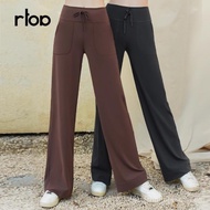 RTOP straight leg casual pants, high stretch sports pants, women's loose yoga pants, wide leg high w