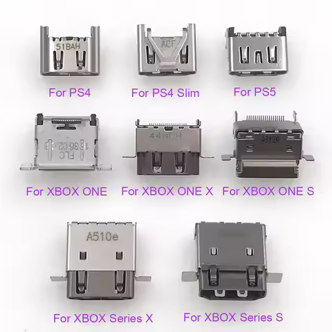 100pcs For Xbox One Series X S XBOX 360 HDMI Interface For PS3 Slim 3K 4K for PS4 Pro PS5 HDMI-compa
