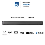 Philips TAB5109 2.0ch Soundbar with Dolby Digital Plus | DTS Virtual X | Bluetooth 5.4