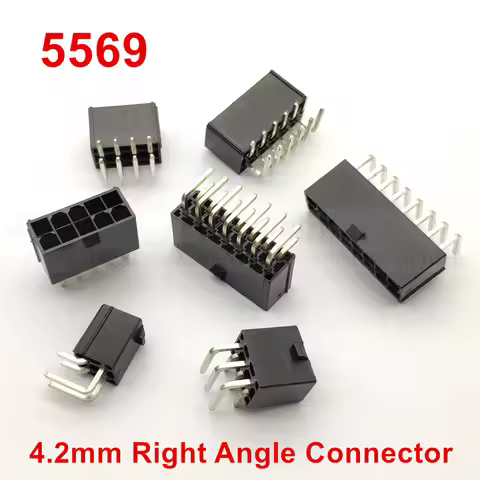 10pcs/lot 5569 For 5557 4.2mm Automotive Black connector right angle female 2 - 12 pin for PC/comput