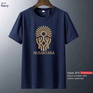 IKN T-Shirt Navy/ IKN Logo T-Shirt IKN Nusantara/ T-Shirt IKN Nusantara Logo T-Shirt/ IKN Nusantara 