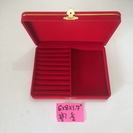 Jewelry Box Gold Eyebrow Half Mattress Size 6x8x1.7 Inches Made Of Velvet There Are 9 Colors To Choo
