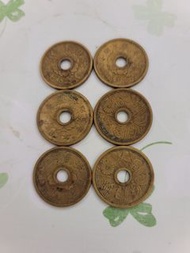 早期日本昭和14年十錢銅幣(一組6枚)