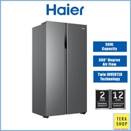 Haier HSR3918FNPG 569L Inverter Side By Side Refridgerator Peti Sejuk