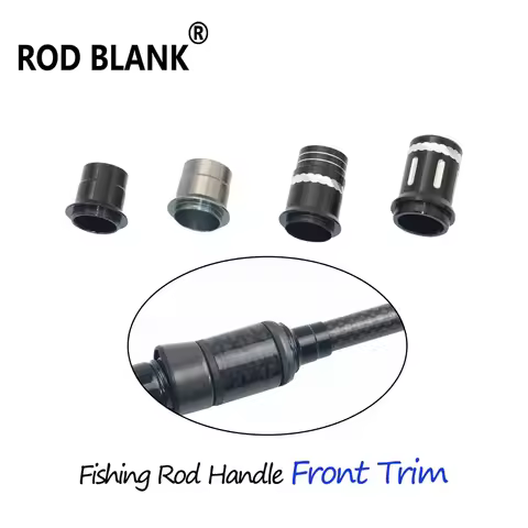 Rod Blank 5Pcs/Lot Fishing Rod Building Front Aluminum Trim Part Rod Building Component Fishing Rod 