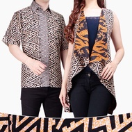 Grova 2in1 Batik Couple Short Blazer for Women and Men Batik Shirt