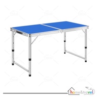 hovelshop meja lipat koper hpl aluminum portable desk tempat belajar - biru packing dus