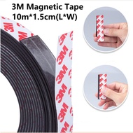 Magnetic Tape, Magnet Tape Roll (1.5cm Wide x 10m Long), with 3M Strong Adhesive Backing. Perfect fo