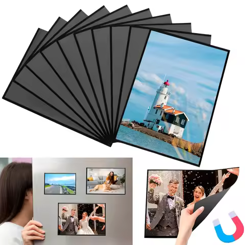 10pcs Magnetic Picture Frames 4"X6",5"X7",8.5"X11"Magnet Photo Frame Pockets/Postcard Holder,Decorat