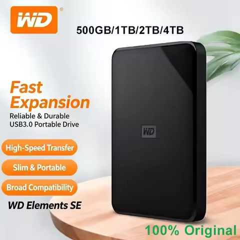 Western Digital WD Elements 5TB 4TB 2TB 1TB 2.5" Portable Hard Drive HDD USB3.0 External Hard Disk F