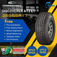 NEW TYRE 265/65R17 DISCOVERER AT3 LT COOPERTIRES (WITH INSTALLATION)