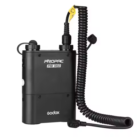 Godox PB960 Flash Power Battery Pack (Black) 4500mAh +Power Cable Cx For CANON Speedlite