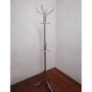 Clothes Hanger Bag Hat Stainless Steel Multipurpose Rail Height 171.5 cm.