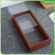 [SIMHOAMY] Shadow Box Photo Frame Table Top Bedroom Decoration Restaurant Transparent Panel Decorative Wood Bar Frame