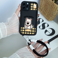 HP New Lanyard Puppy Texture Embroidery Case Infinix Hot 50 Pro Plus Smart 9 8 Hot 50I 40I Note 30 P