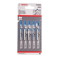 Bosch High Speed Steel Jigsaw Blade For Metal [T118A] [5 pcs Blade]