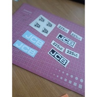 sticker jcb rc excavator scale 1/14/huina