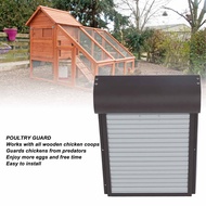 {UU61} Automatic Chicken Coop Door Metal with Timer Battery Powered for Farm Poultry Habitat Supplie