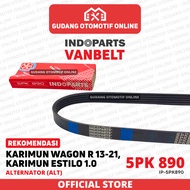 Fanbelt Fanbelt ALT Alternator Karimun Wagon R 2013-2021 Karimun Estilo 1.0 1000CC 5PK 890 Indoparts
