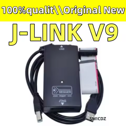 100%New original JLINK J-LINK V9 ARM Emulator USB-JTAG Adapter Emulator STM32 ARM MCU Electronic Com