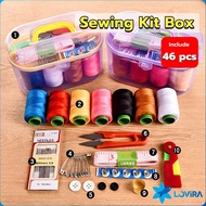LoviRa Sewing Kit Box Set Household Sewing Tools Portable Sewing Kit 10 in 1 Random Color