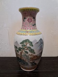 景德鎮567藝術瓷廠通景山水花瓶