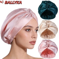 BALLYKA Silk Satin Hair Bonnet, Smooth Adjustable Mulberry Silk Wrap, Premium Breathable Satin Fabri