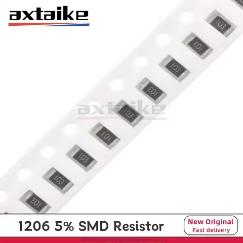100PCS 5% 1206 0R - 10M SMD Resistor 1/4W 1 10 22 33 47 100 150 220 330 470 510 680 910 Ohm K Ω 1K 2