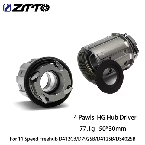 ZTTO 15MM AL Hub Driver Bike HG Hub Body Sealed Bearings 4 Pawls System For 11 Speed Freehub D412CB 