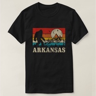Arkansas Bigfoot Vintage Mountains Hiking Camping T-Shirt