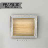 4cm carved dowry frame panel 40x50 and 40x60 double frame