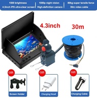 Portable Fish Depth Finder Water Handheld 1080P 4.3 Inch LCD Fish Finder Underwater 220° Fishing Cam