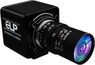 ELP Global Shutter USB Webcam - 1080P 90fps, Manual Zoom, Variable Focus, AR0234 Close-up Camera for