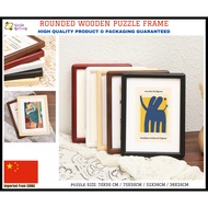 [Ready Stock]HIGH QUALITY ROUNDED WOODEN FRAME 75X50CM, 70X50CM, PUZZLE FRAME, PHOTO FRAME
