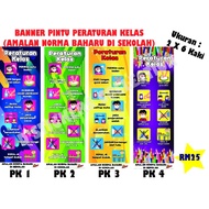BANNER PINTU ~PERATURAN KELAS AMALAN NORMA BAHARU COVID 19