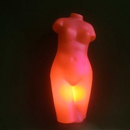 【老時光 OLD-TIME】早期二手台灣製玻璃裸女桌燈
