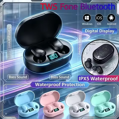 2026 E6S Wireless Bluetooth Earphones Bluetooth Headset Wireless Earbuds Noise Cancelling Earphones 