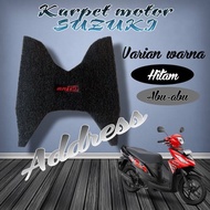 karpet motor suzuki/karpet motor suzuki address/pijakan suzuki address/aksesoris suzuki address baha