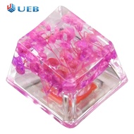 Nhựa hoa khô Keycap mới lạ Artisan Keycap handmade translucently Keycaps cho Cherry MX Bàn phím chơi