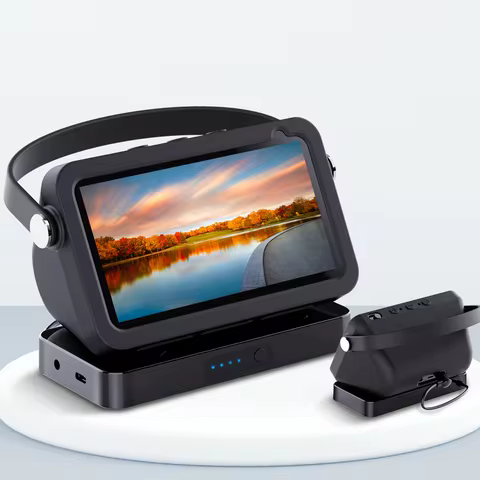 Echo Show 5th Battery Base Rechargeable Portable Docking Station with Protective Handle Case for Ech