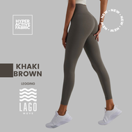 [LAGO Legging] - สี Khaki Brown กางเกงออกกำลังกาย กางเกงกีฬา ขายาว เลกกิ้ง