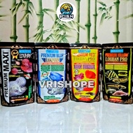 Akari Premium Blue Yellow Red Maxi Louhan Pro Louhan Fish Pellets Channa Predator Floating 2mm - 100