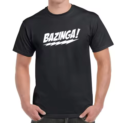 "The Big Bang Theory" T-shirt, Bazinga T-shirt, TV Series Sheldon Cooper Geek Top, Leonard Tech Scie